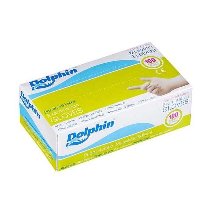 Dolphin Lateks Muayene Eldiveni Pudralı Küçük