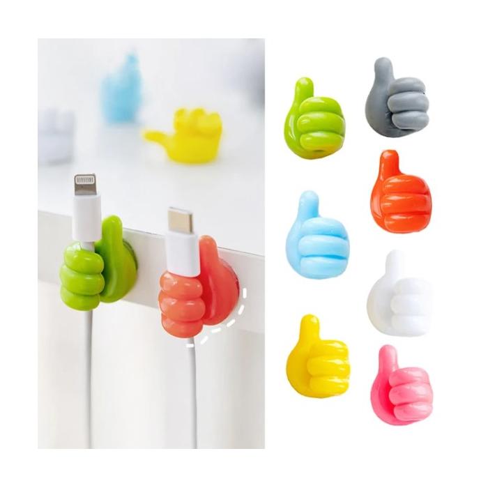 El Şeklinde Kauçuk Çok Amaçlı Kablo Tutacak 10 Adet