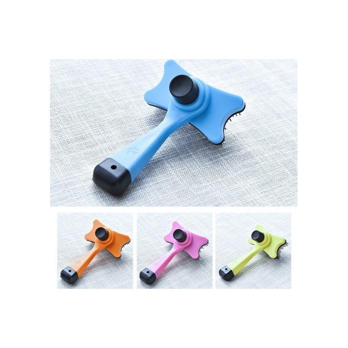 Evcil Hayvan Kedi Köpek Tuşlu Otomatik Tüy Toplayıcı Tarak Kaşıma Tarağı Fırça