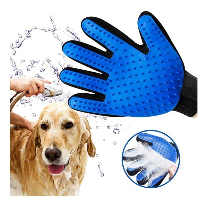 Evcil Hayvan Tüy Toplama Eldiveni Mavi