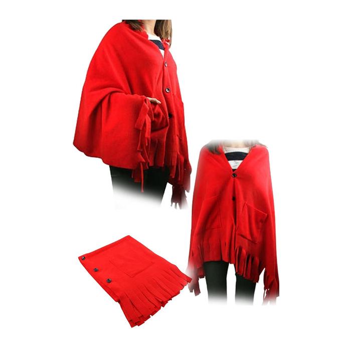 Giyilebilir Polar Cepli Şal