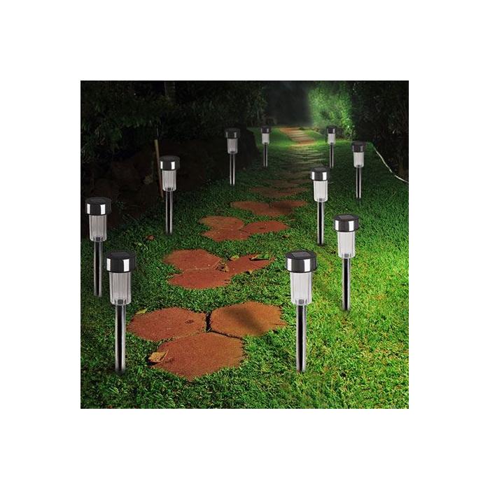 Güneş Enerjili Bahçe Lambası Solar Aydınlatma (10 Adet)