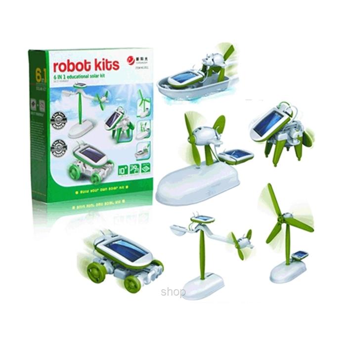 Güneş Enerjili Robot Oluşturma Seti (6 in 1)