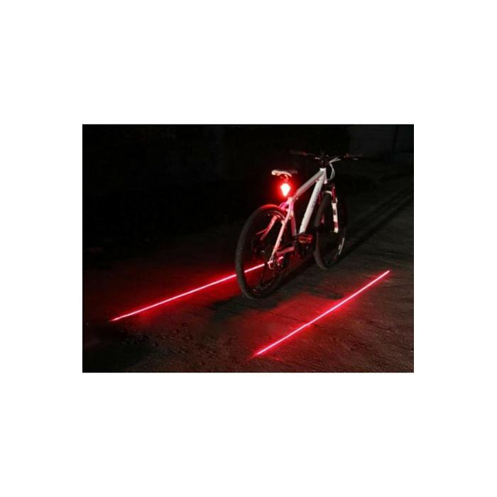 Güvenli Lazer Şeritli Bisiklet Arka Stop Lambası