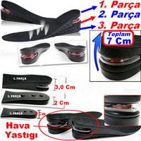 Hava Yastıklı Boy Uzatıcı Tabanlık Tam Boy (7 cm)