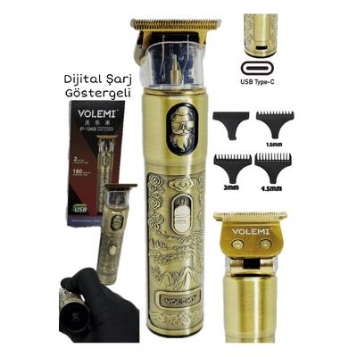 IP-1949 Şarj Göstergeli Sakal Lazer Öncesi Vücut Ense Çizim Kişisel Bakım Aletleri Sıfıra Yakın Tıraş