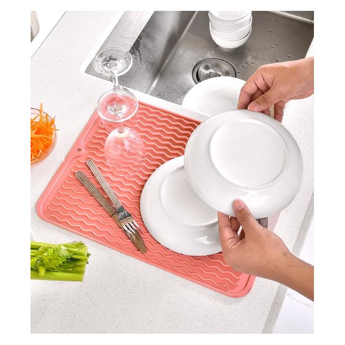Isıya Dayanıklı Silikon Bulaşık Kurutma Matı