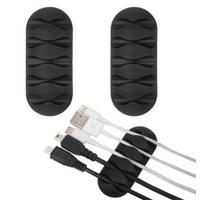 Kablo Tutucu 5 Kanallı 3lü Siyah