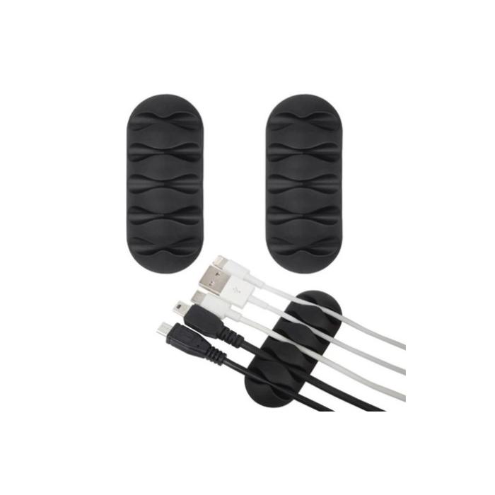 Kablo Tutucu 5 Kanallı 3lü Siyah