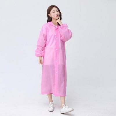 Kalın Yağmurluk Büyük Boy Pembe