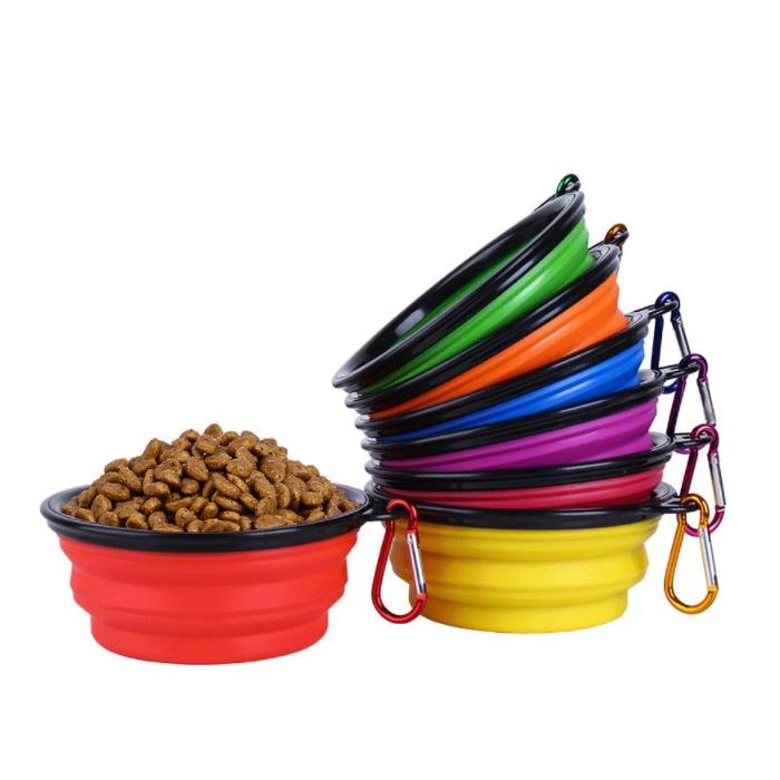 Katlanabilir Kedi Köpek Mama ve Su Kabı