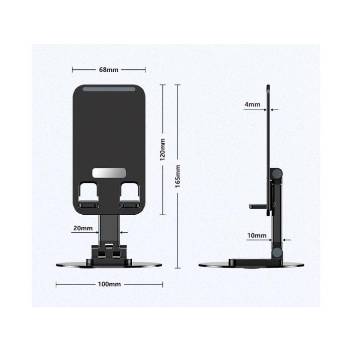 Katlanabilir Telefon Tutucu Stand Yuvarlak Tabanlı CM-074