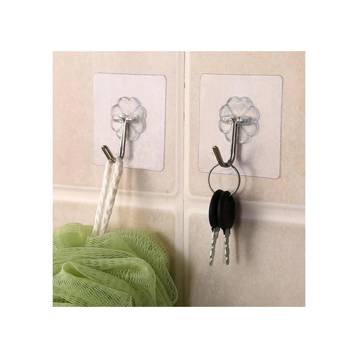 Kendinden Yapışkanlı Şeffaf Askı 5 Li Set