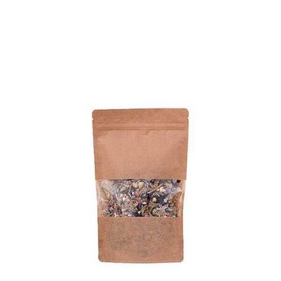 Kraft Pencereli Kilitli Doypack 11x18.5x7 CM