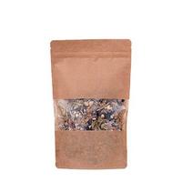 Kraft Pencereli Kilitli Doypack 16x27x8 CM