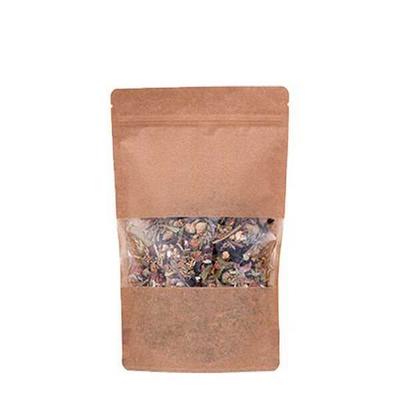 Kraft Pencereli Kilitli Doypack 16x27x8 CM