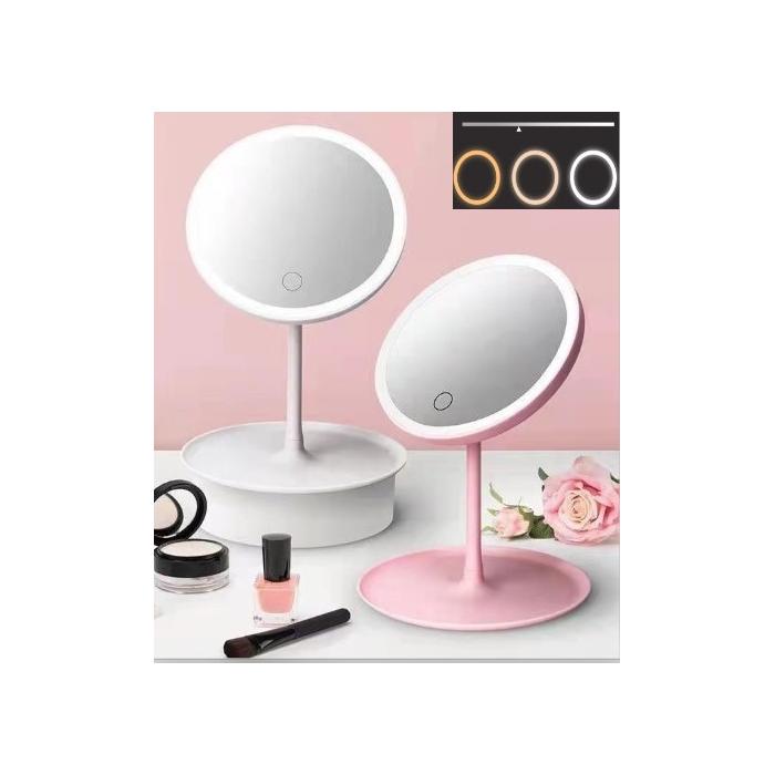 Led Işıklı Dokunmatik Makyaj Aynası 3 Kademeli Işık Ayarlı