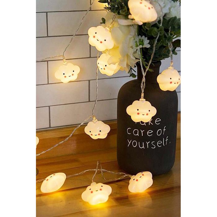 Led Işıklı Gülen Bulut Dizeleri 10Lu Set