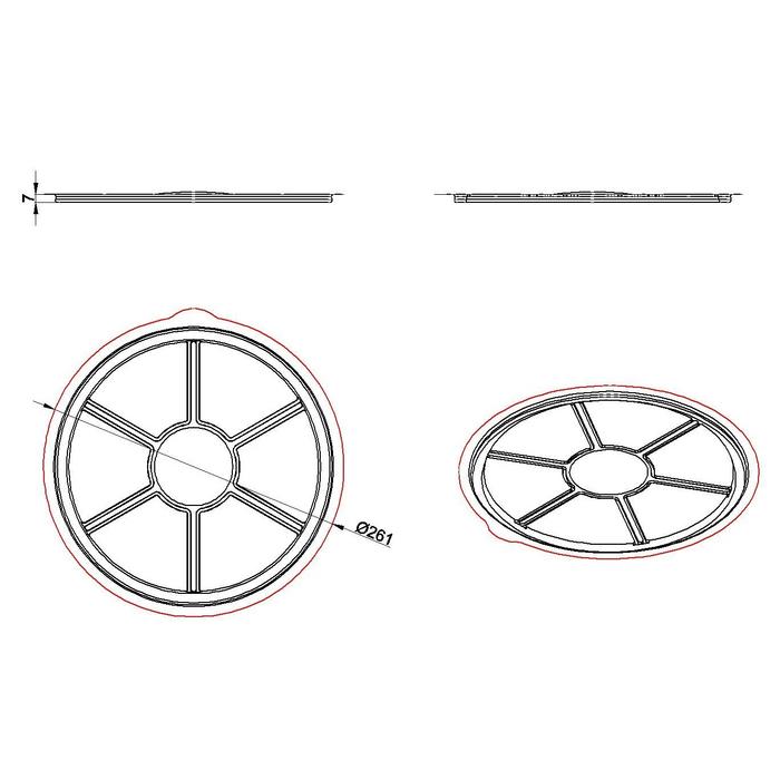 LIMERA Yuvarlak 7 Bölmeli Kapak 19,5 gr – 400 Adet