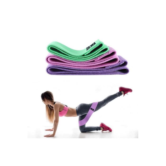 Loop Band Direnç Bandı Spor Egzersiz Aerobik Pilates Squat Lastiği Fitness Yoga 3 Lü Set