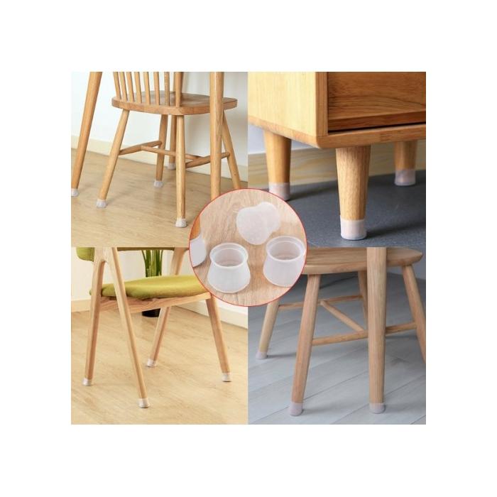 Masa Ve Sandalye Ayak Koruyucu Silikon 12 Adet