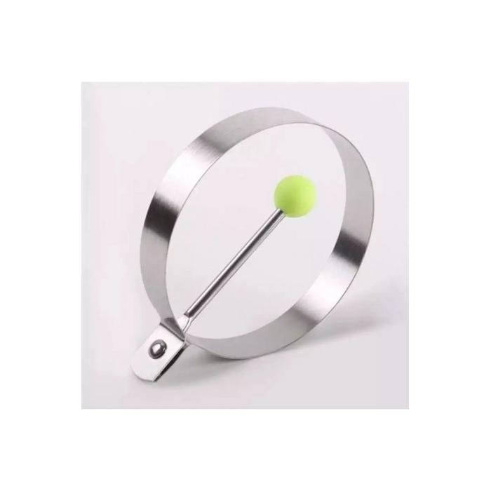 Metalik Daire Şeklinde Metal Omlet Yumurta ve Krep Kalıpları