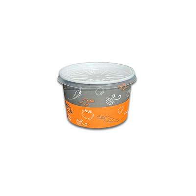 Metrosan 16 OZ Baskılı Karton Çorba Kasesi Ve Kapak 500 Adet