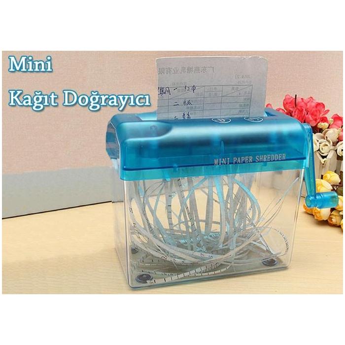 Mini Kağıt Doğrayıcı Hand Shredder
