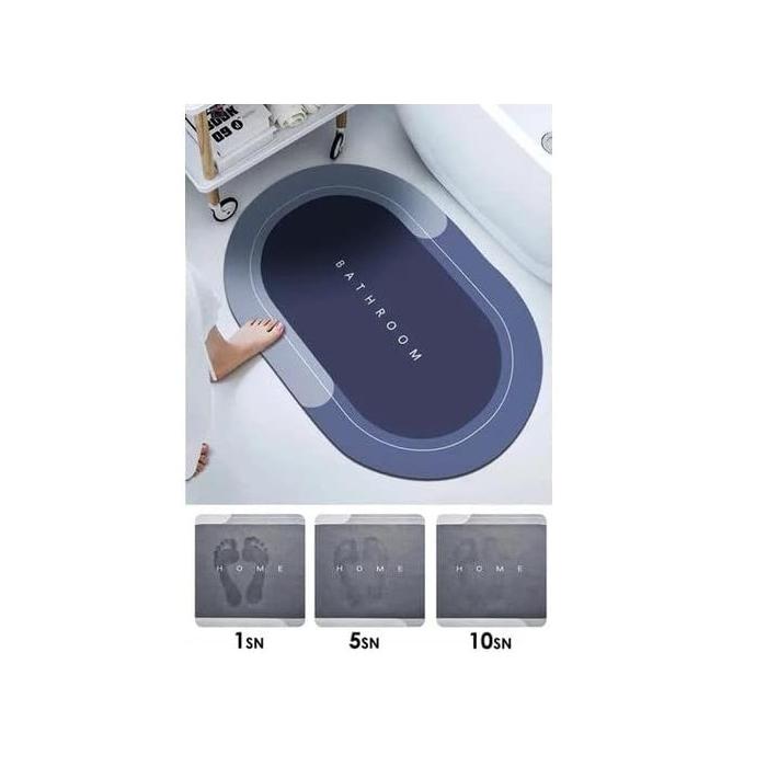 Oval Süper Emici Banyo Paspası 38*58 cm