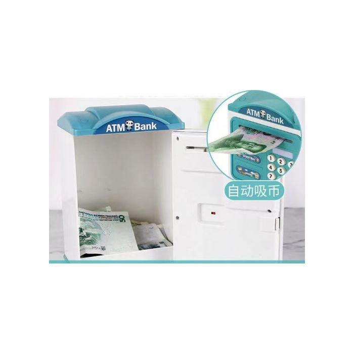 Parmak İzi Görünümlü Elektronik Şifreli Otomatik Kağıt Para Alan ATM Kumbara