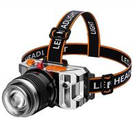 PeakStar PS-009 Güçlü Süper Parlak Sensörlü T6 LED Uzun Menzilli Su Geçirmez 1200 Lümen USB Şarj Edilebilir Kafa Lambası