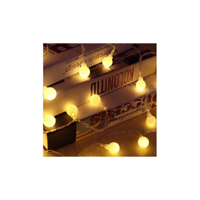 Pilli Top Ledli Mini Ampüllü Led Işık Top Led Aydınlatma 10 ledli