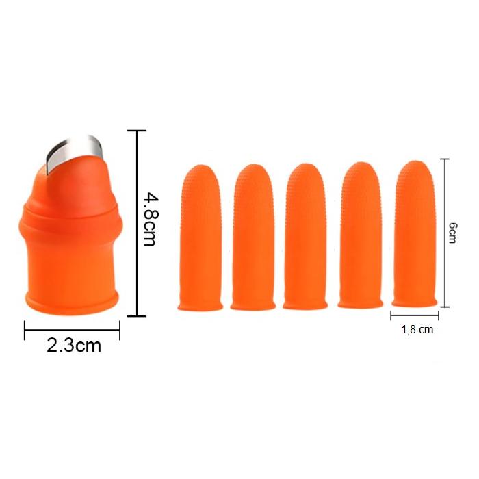 Pratik Baş Parmak Sebze Kesme Ayıklayıcı Bayan M Set