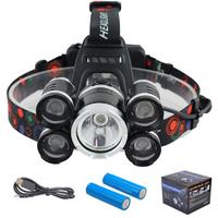 PS-050 Şarjlı Profesyonel 5 Led 2000 Lümen Kafa Lambası