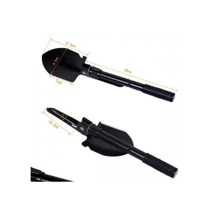 Pusulası Katlanır Portatif Kazma Kürek Seti