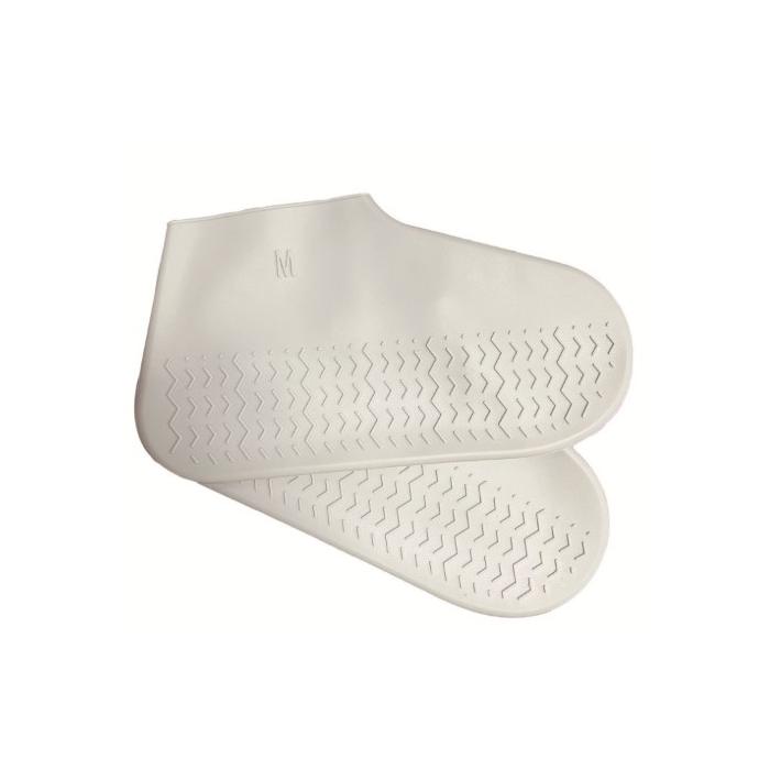 Silikon Ayakkabı Kılıfı Kaymaz Su Kir Geçirmez  M Beden Beyaz