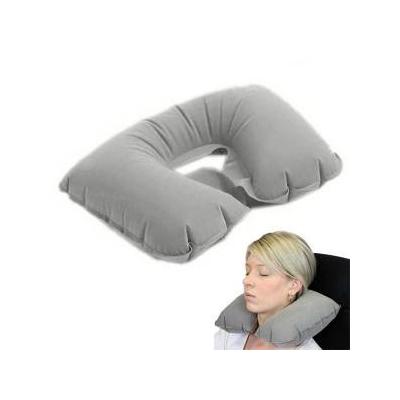 Şişme Seyahat Yastığı Gri Lacivert