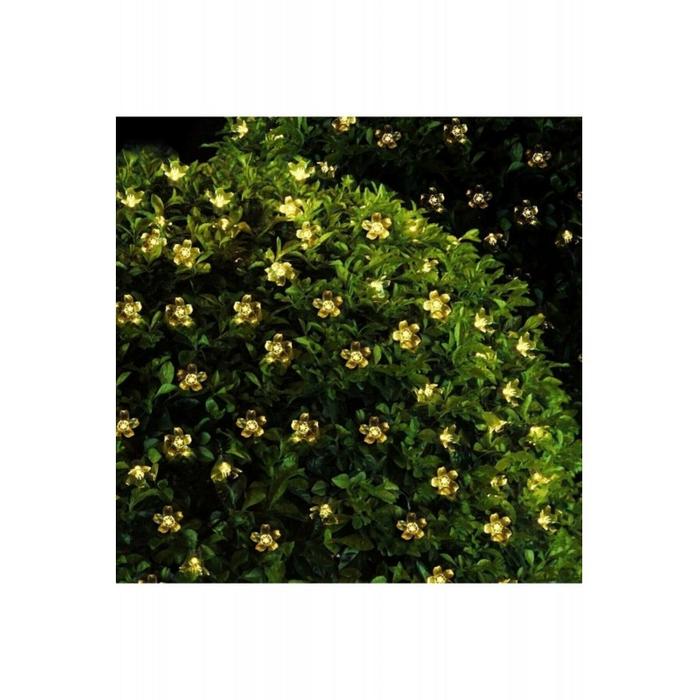 Solar 30 Ledli Çiçekli Günışığı Bahçe Aydınlatma Dekorasyon Güneş Enerjili