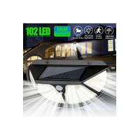 Solar Güneş Enerjili 102 Ledli 3 Modlu Hareket Sensörlü Oval Bahçe Lambası