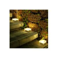 Solar Güneş Enerjili Buz Cam Zemin Dekoratif Bahçe Aydınlatma Led Kristal