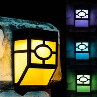 Solar Güneş Enerjili Duvara Monteli RGB Bahçe lambası 4 Lü Set