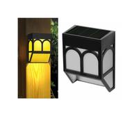 Solar Güneş Enerjili Duvara Monteli Sarı Işık Bahçe lambası 4 Lü Set