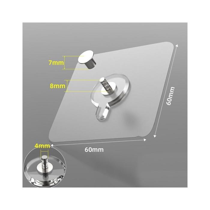 Süper Güçlü Çerçeve Askısı Pin Delgisiz Vidalı Tırnak Kanca Yapışkanlı Raf Tutucu Askı