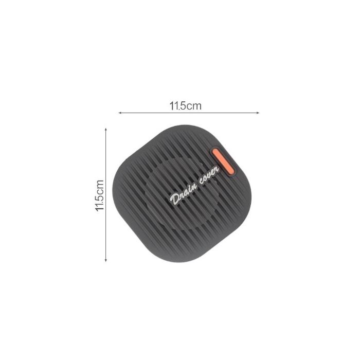 Süzgeçli Lavabo Gider Koruyucu Mat Gri