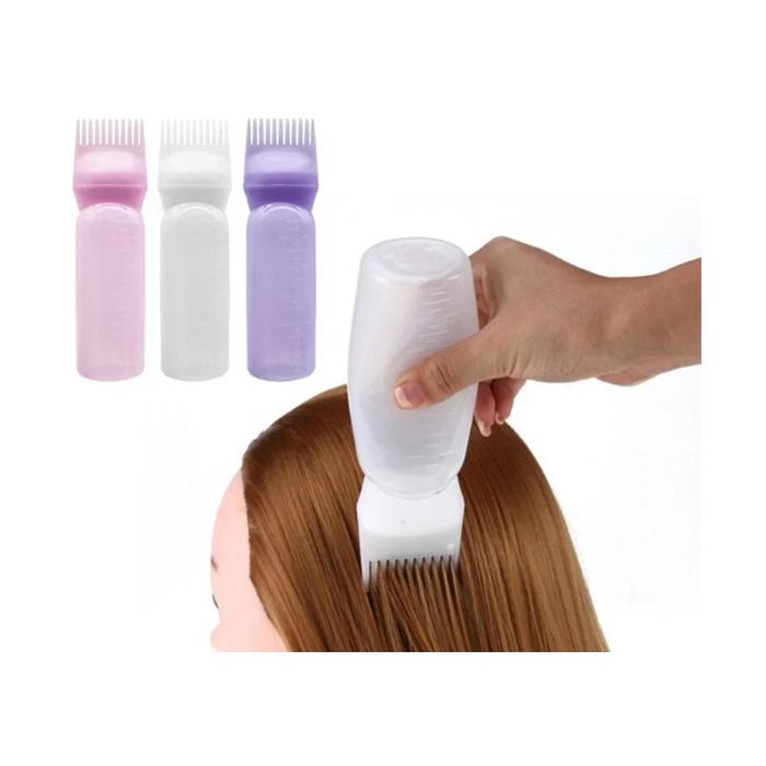 Taraklı Saç Boyama ve Bakım Yağı Uygulama Şişesi