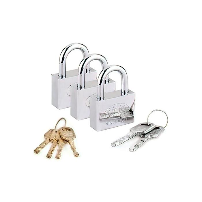 Tek Anahtarla Açılan Paslanmaz Çelik Asma Kilit 5 Adet