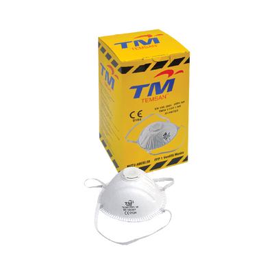 Temsan Tm Toz Maskesi Ffp1 Konik Ventilli 20 Li Paket