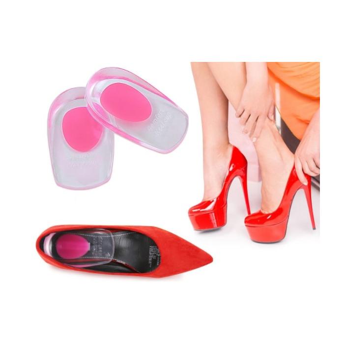Topuk Silikonu Şeffaf Pembe Bayan