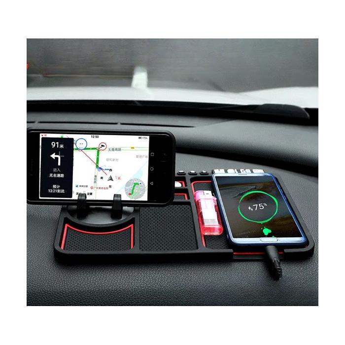 Torpido Üstü Numaratörlü Telefon Tutucu Kaydırmaz Mat