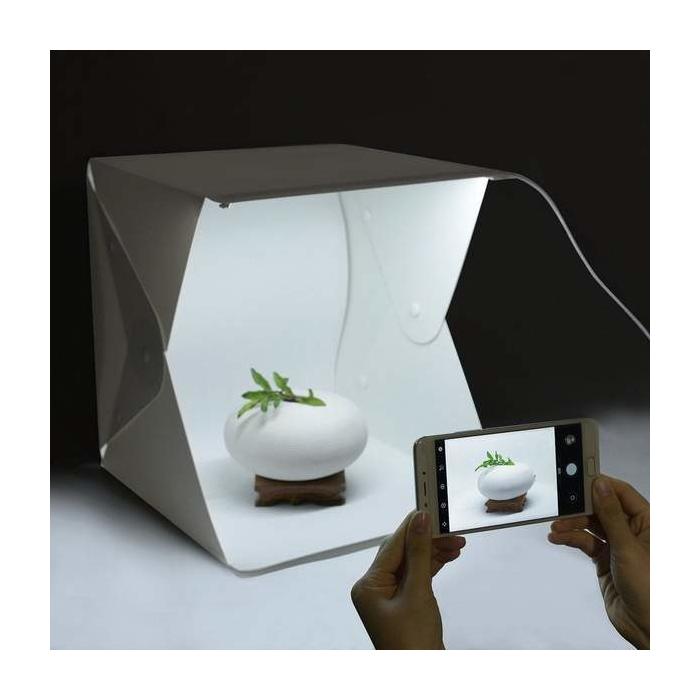 Ürün Çekim Çadırı Mini Fon Fotoğraf Stüdyosu Ledli Işık Perdesi